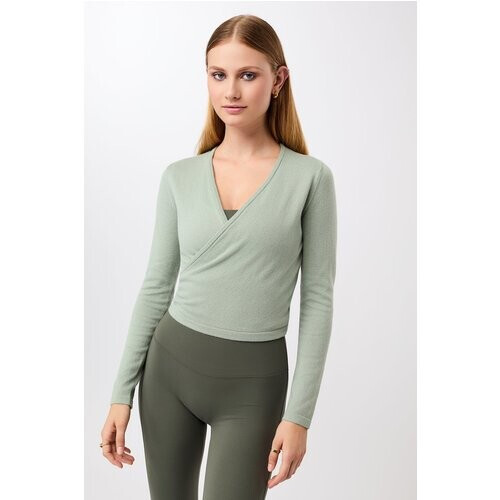 MANDALA dames vegan Wikkelvest Mandala Woestijngroen Tweedehands