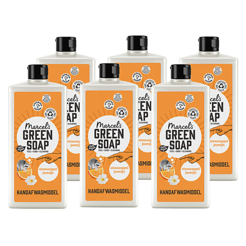 Marcel's Green Soap Afwasmiddel Sinaasappel & Jasmijn 6x 500ml Tweedehands