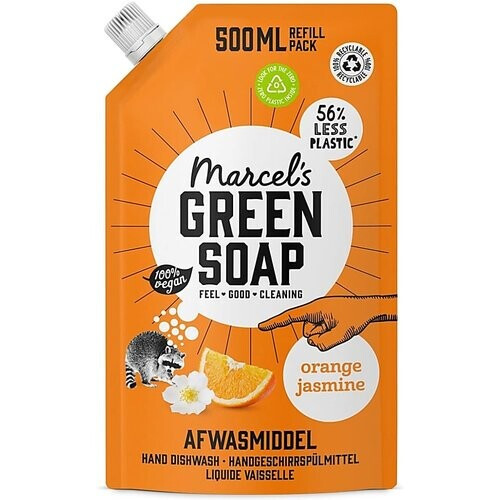 Marcel's Green Soap Afwasmiddel Sinaasappel & Jasmijn Refill Tweedehands