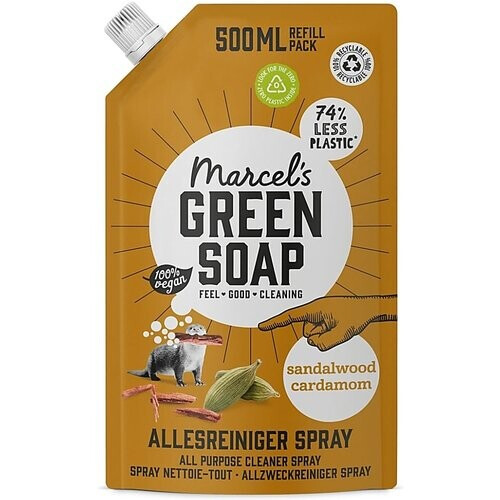 Marcel's Green Soap Allesreiniger Spray Sandelhout & Kardemom Refill Tweedehands