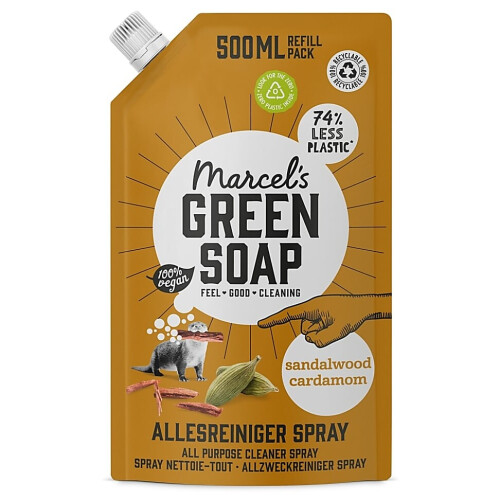 Marcel's Green Soap Allesreiniger Spray Sandelhout & Kardemom Refill Tweedehands