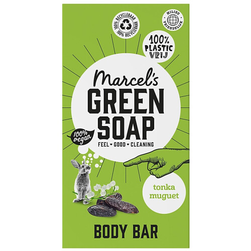 Marcel's Green Soap Body Bar Tonka & Muguet Tweedehands