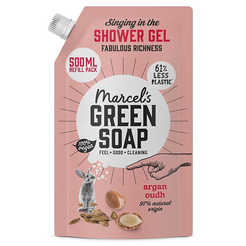 Marcel's Green Soap Douchegel Navul Stazak Argan & Oudh 500ml Tweedehands