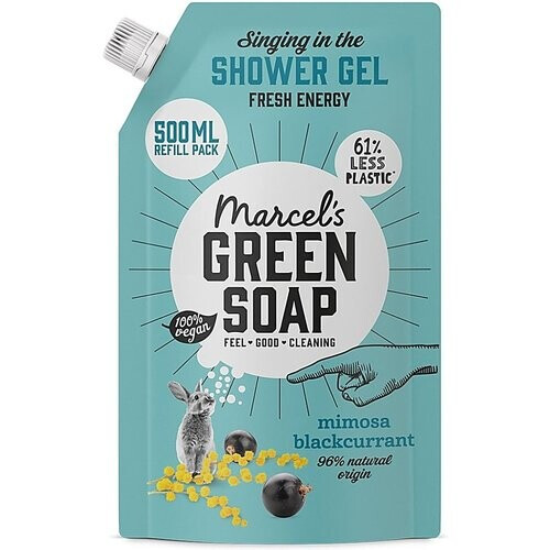 Marcel's Green Soap Douchegel Navul Stazak Mimosa & Zwarte Bes Tweedehands