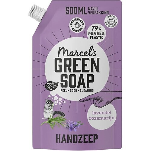 Marcel's Green Soap Handzeep Lavendel & Rozemarijn Stazak 500ml Tweedehands