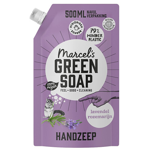 Marcel's Green Soap Handzeep Lavendel & Rozemarijn Stazak 500ml Tweedehands
