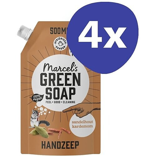 Marcel's Green Soap Handzeep Sandelhout & Kardemom Stazak Multipack x4 Tweedehands