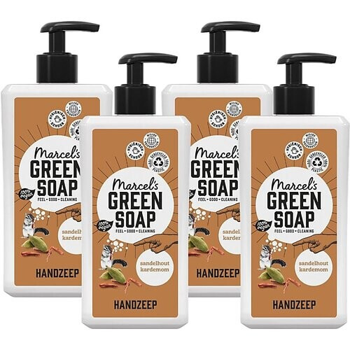 Marcel's Green Soap Handzeep Sandelwood & Kardemom Multipack x4 Tweedehands