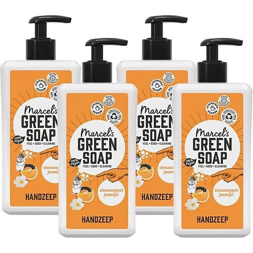 Marcel's Green Soap Handzeep Sinaasappel & Jasmijn Multipack x4 Tweedehands