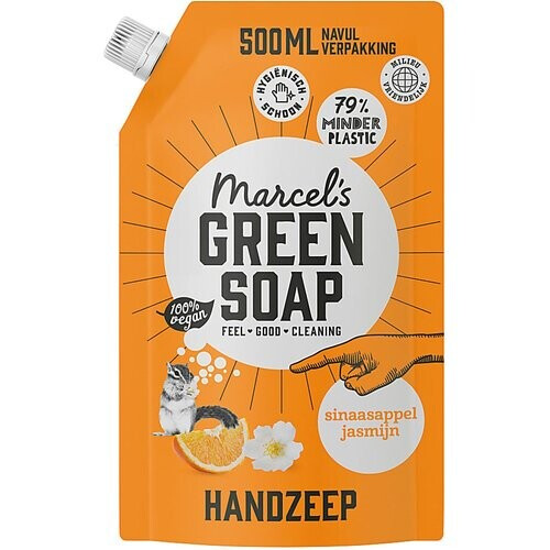 Marcel's Green Soap Handzeep Sinaasappel & Jasmijn Stazak 500ml Tweedehands