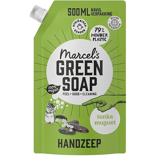 Marcel's Green Soap Handzeep Tonka & Muguet Refill Stazak 500ML Tweedehands