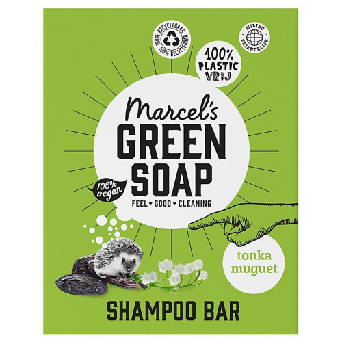 Marcel's Green Soap Shampoo Bar Tonka & Muguet Tweedehands
