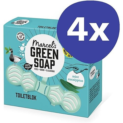 Marcel's Green Soap Toiletblok Munt & Eucalyptus Multipack x4 Tweedehands