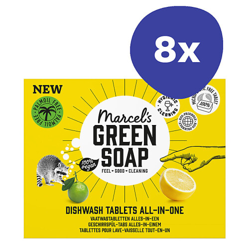 Marcel's Green Soap Vaatwastabletten all-in-one 8x 25 tabletten Tweedehands