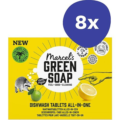 Marcel's Green Soap Vaatwastabletten all-in-one 8x 25 tabletten Tweedehands