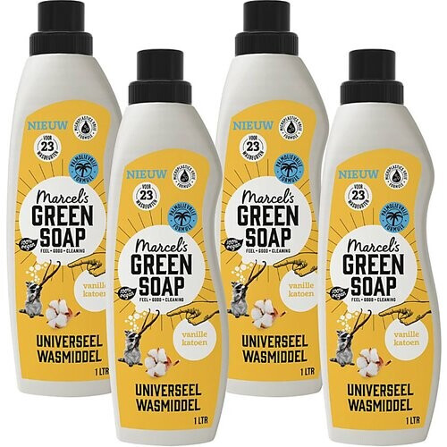 Marcel's Green Soap Wasmiddel Vanille & Katoen Multipack x4 Tweedehands