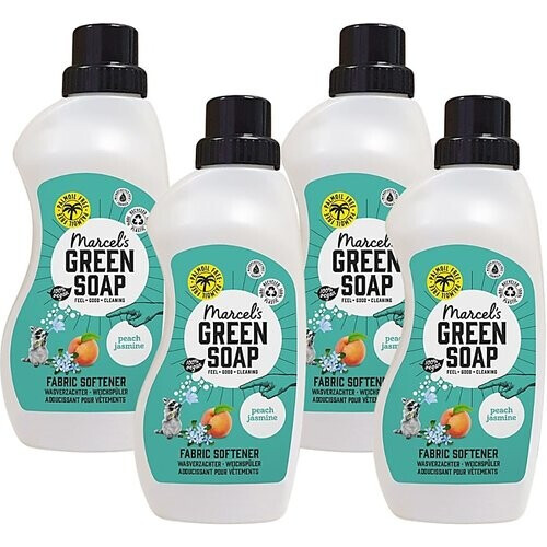 Marcel's Green Soap Wasverzachter Perzik & Jasmijn Multipack x4 Tweedehands