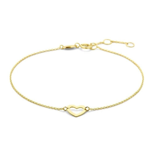 Marie-Celeste Armband - Hart 0,8 mm 16,5 + 2 cm - Goud