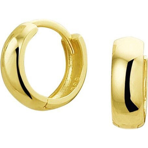 Marie-Celeste Klapoorringen - 10 mm - Scharnier sluiting - Goud Tweedehands