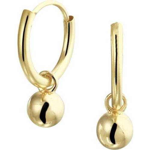 Marie-Celeste Oorringen - Hangers Bolletjes 15 mm - Goud