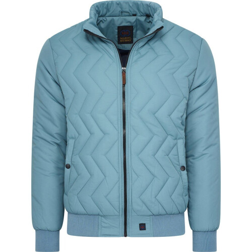 Mario Russo Aviation Jacket - Jas Heren - Waterafstotend - Steen Blauw - Maat L Tweedehands