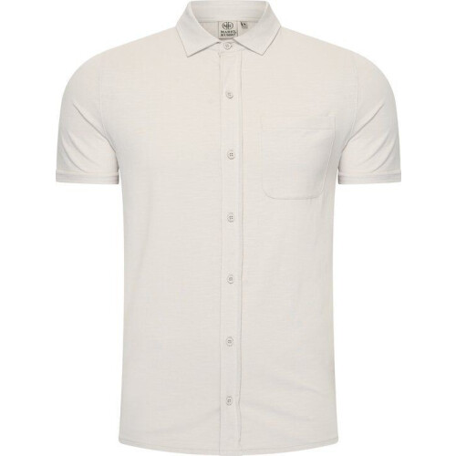 Mario Russo Korte Mouwen Overhemd - Overhemd heren - Polo Shirt Heren - t shirt heren - 3XL - Steen Tweedehands