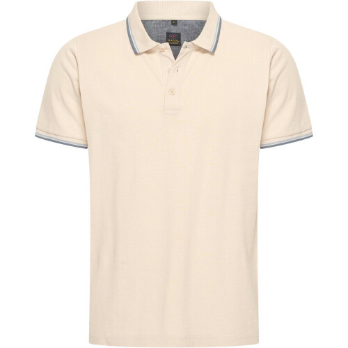 Mario Russo Polo Edward - Polo Shirt Heren - 100% Katoen - Licht Beige Tweedehands