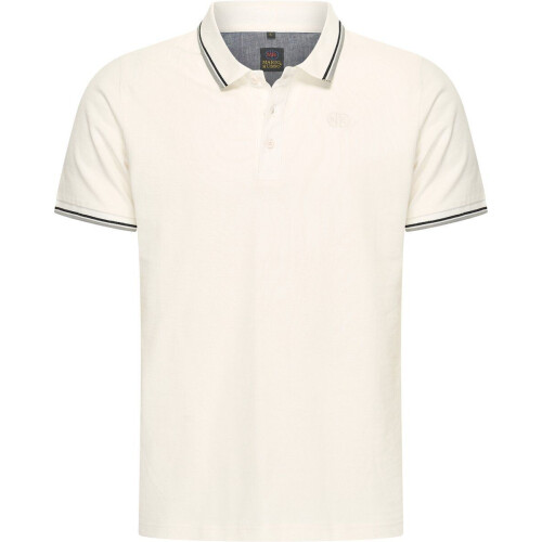 Mario Russo Polo Edward - Polo Shirt Heren - 100% Katoen - Off White Tweedehands