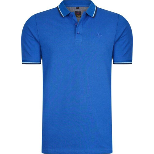 Mario Russo Polo shirt Edward - Polo Shirt Heren - Poloshirts heren - Katoen - Klassiek Blauw - maat