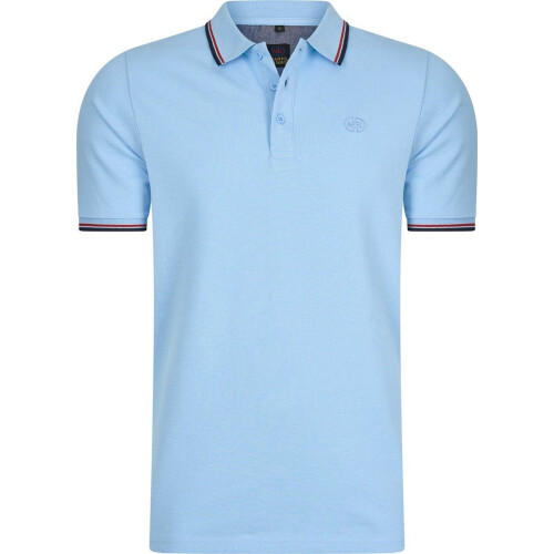 Mario Russo Polo shirt Edward - Polo Shirt Heren - Poloshirts heren - Katoen - Lichtblauw Tweedehands
