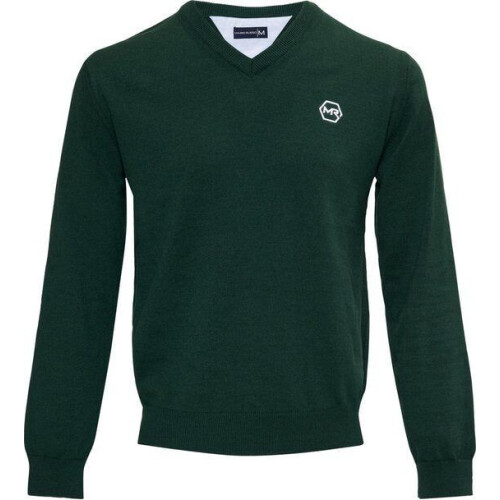 Mario Russo Pullover - Donkergroen - Maat L - Italiaanse Schnitt - 85% Katoen Pullover