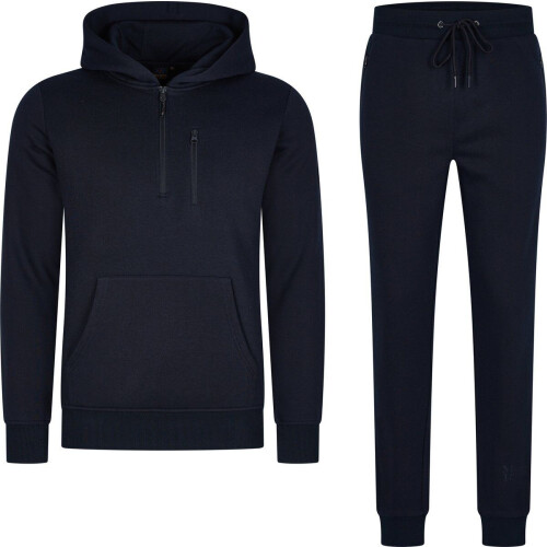 Mario Russo Trainingspak Achilles - Trainingspak heren - Joggingbroek met hoodie - Zwart - M