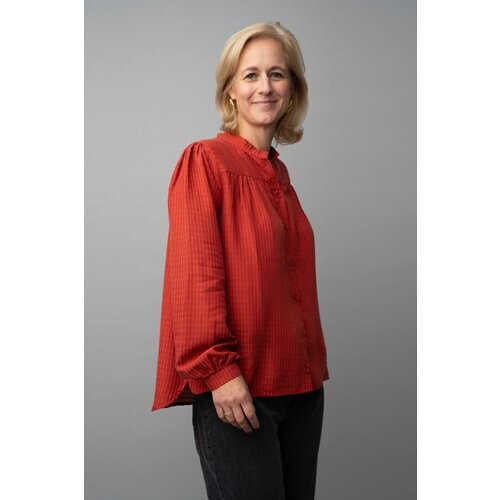Marjolein Elisabeth dames vegan Nina Ciderblouse Rood Tweedehands
