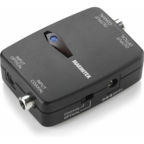 Marmitek Connect TC22 - Audio converter - Toslink naar Coaxiaal en vice versa - 2 tot 5.1 kanaals Tweedehands