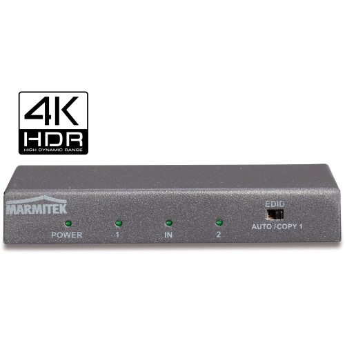 Marmitek Split 612 UHD 2.0 - HDMI Splitter - 4K60 (4:4:4) UHD ondersteuning - Grafiet
