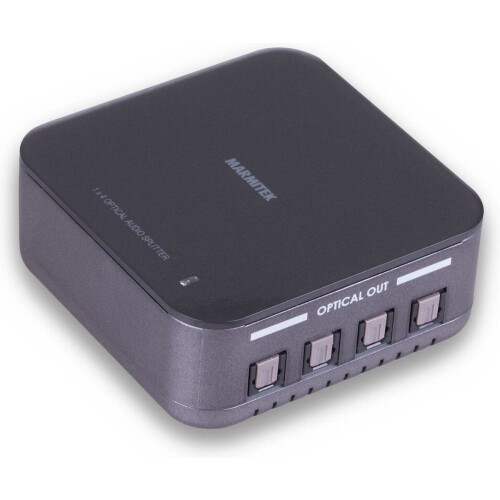 Marmitek Split TS14 - Toslink Splitter - 1 ingang / 4 uitgangen - kleur: splitter 1 in / 4 uit Tweedehands