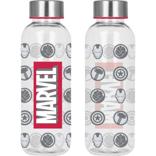 Marvel - Herbruikbare waterfles 850ml - BPA-vrij met schroefdop - Rood (1 stuk) Tweedehands