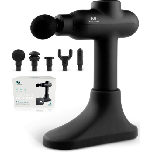 Massagerr® Massage Gun PRO - Professioneel Massage Pistool - Stil en Krachtig - Inclusief 4 Massagekoppen en Standaard Tweedehands