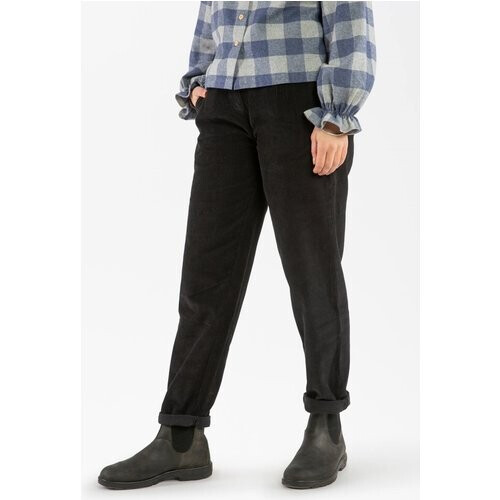 MATONA dames vegan Broek Corduroy Chino Zwart Tweedehands
