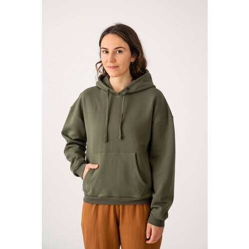 MATONA dames vegan Sweathoodie Myrtle Donkergroen Tweedehands