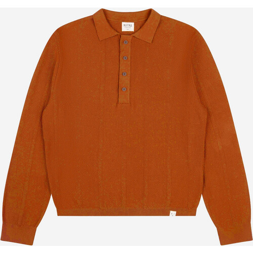MATONA dames vegan Trui Polo Knit Pecanbruin Tweedehands