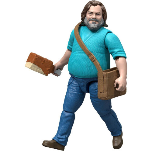 Mattel Minecraft - Actiefiguur Steve 10 cm met Zwaard en Tas