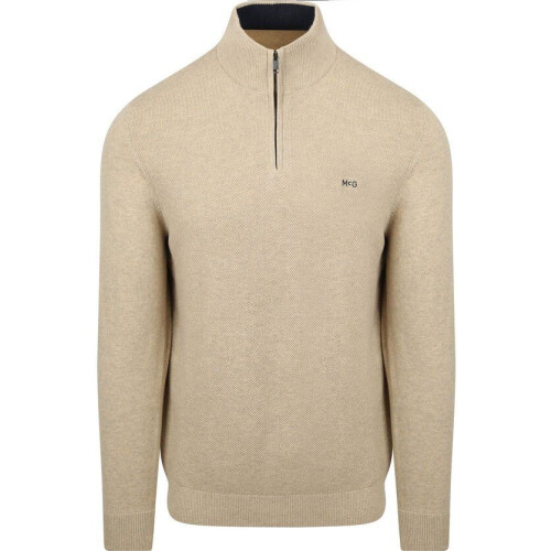 McGregor Half Zip Trui - Pullover - 70% Katoen 30% Merinowol - Beige - Maat S Tweedehands