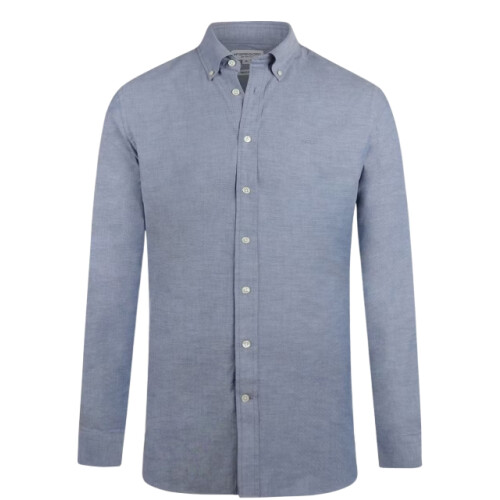 McGregor MM241.6001.01 - Stretch Oxford Overhemd Heren - Regular fit - Navy Tweedehands