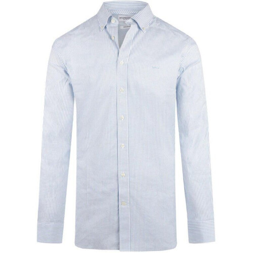 McGregor Mm999 6001 02 2001 - Overhemd Stretch Oxford - Regular Fit - Lichtblauw M