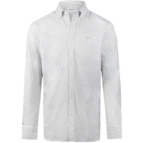 McGregor Overhemd Overhemd Oxford Grote Streep Mm999 6001 03 5108 Winter Sage Mannen Maat - XL