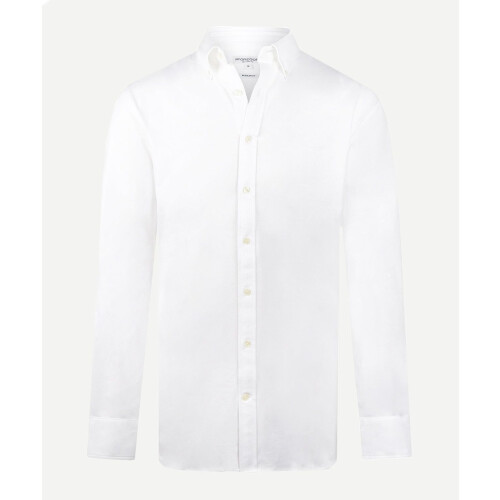 McGregor Stretch Piqué Shirt - Regular Fit - Ademend - Wit - Maat S Tweedehands