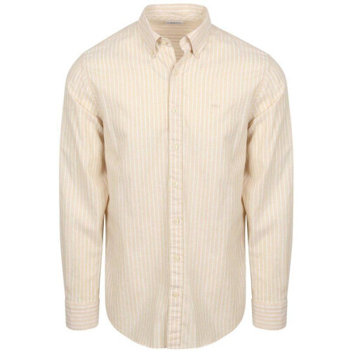 McGregor Striped Cotton Linen Shirt - Cotton/Linnen - XXL