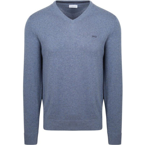 McGregor Trui Merinowol V-Hals Regular Fit Blauw - Maat 3XL - Heren Pullovers