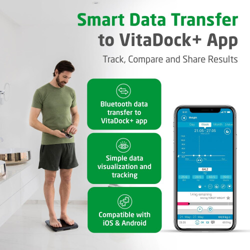 Medisana BS 850 connect - Lichaamsvetweegschaal - 8 elektroden - Bluetooth verbinding